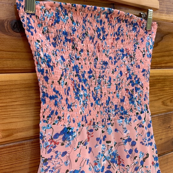 ☀️ Spring Scrunched Ruffled Floral Mini Dress - Picture 7 of 8